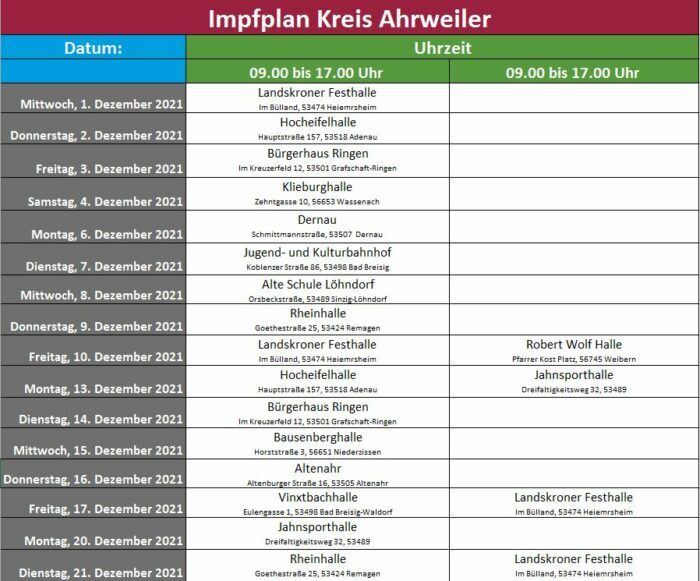 Fahrplan-Impfbus-Kreis-Ahrweiler-bis-21.-Dezember | Kreisverwaltung Ahrweiler