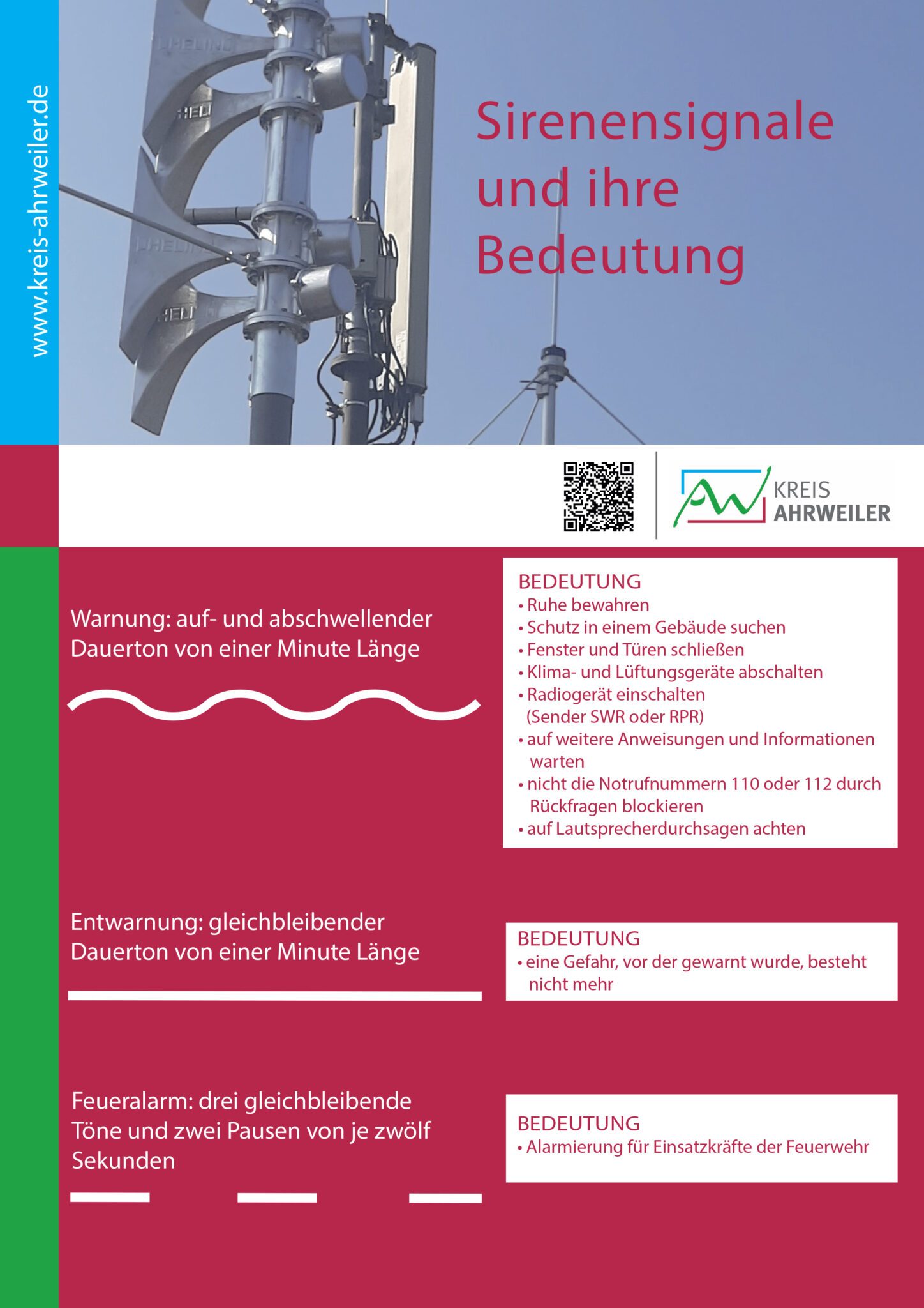 Sirenenalarm Welche Bedeutung haben die Warntöne? Kreisverwaltung